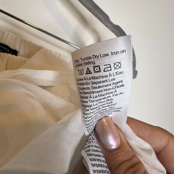 J. Crew Amelia Maxi Skirt in Crinkle Cotton White Size Small NWT - Picture 5 of 8